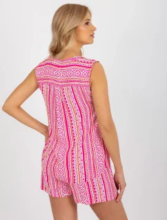 Blúzka D73771R11115A biela a ružová