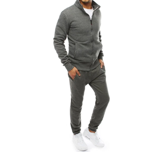 Pánská antracitová tepláková souprava Dstreet model 21962268 - FashionStreet Pánská antracitová tepláková souprava Dstreet model 21962268 - FashionStreet