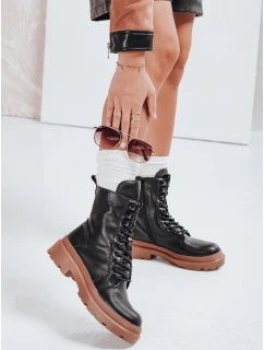 Dámské vázané boty černé Dstreet model 21981456 - FashionStreet