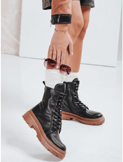 Dámské vázané boty černé Dstreet model 21981456 - FashionStreet