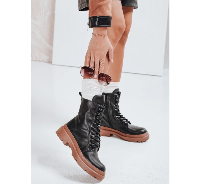 Dámské vázané boty černé Dstreet model 21981456 - FashionStreet