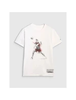 Pánske pravidelné volejbalové tričko s potlačou 4F 4FRAW25TTSHM3237-10S pánske Pánske pravidelné volejbalové tričko s potlačou 4F 4FRAW25TTSHM3237-10S pánske