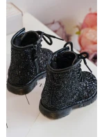 Dětské Botky Se Zipem Černé model 21636429 - Boto