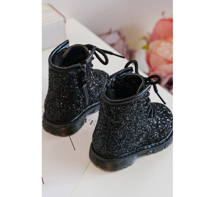 Dětské Botky Se Zipem Černé model 21636429 - Boto