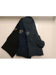 Pánske ponožky 4F SOM302 Modrá_Černá (3páry)