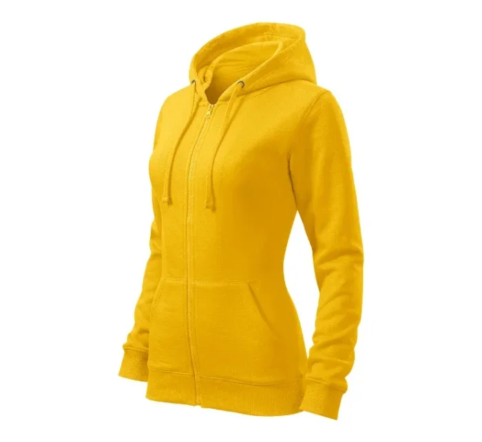 Trendy Zipper mikina dámská žlutá