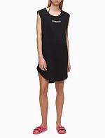 Plážové šaty KW0KW01008-BEH čierna - Calvin Klein