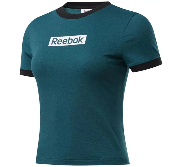 Dámske krátke tričko FK6679 tmavo zelené - Reebok Dámske krátke tričko FK6679 tmavo zelené - Reebok