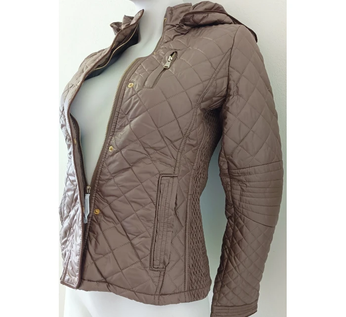 Dámska sezónna bunda 7059A hnedá - Goodlooking