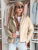 Dámska prechodná prešívaná bunda MARISSIA beige FashionStreet TY4851