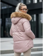 Dámská prošívaná zimní bunda pink Dstreet model 21995499 - FashionStreet Dámská prošívaná zimní bunda pink Dstreet model 21995499 - FashionStreet