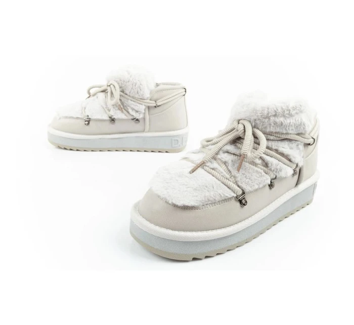 snow boots dámské zimní módní model 21394813 zateplené šedé dámské - D.Franklin