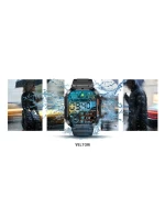 VELTORI VT200-1 Smartwatch Čierny silikónový remienok VELTORI VT200-1 Smartwatch Čierny silikónový remienok