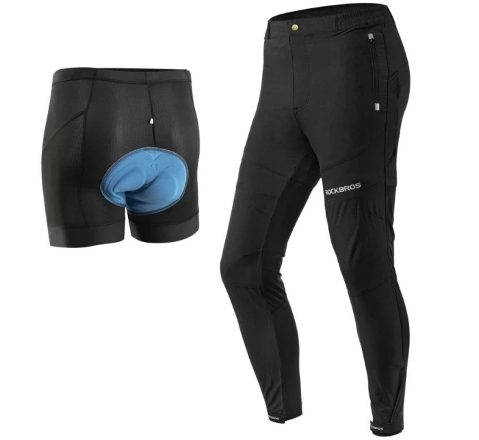 Pánske cyklistické nohavice Rockbros YPK027 black M
