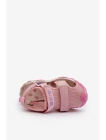 Sandały Dziewczęce Na Rzepy Big Star NN374238 Różowe