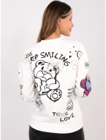 Mikina D10608BC02804A biela Mikina D10608BC02804A biela