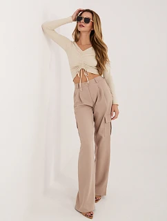 Bluzka model 22155119 jasny beżowy - FPrice