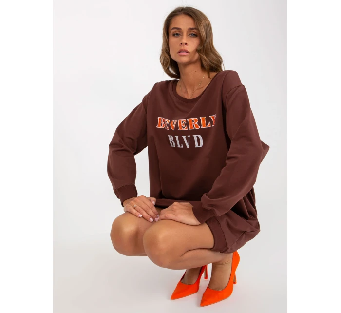 Mikina VI BL 3075.64P tmavo hnedá