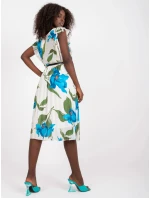 Dámske šaty DHJ SK N13198 2.64P modrá a biela - FPrice Dámske šaty DHJ SK N13198 2.64P modrá a biela - FPrice