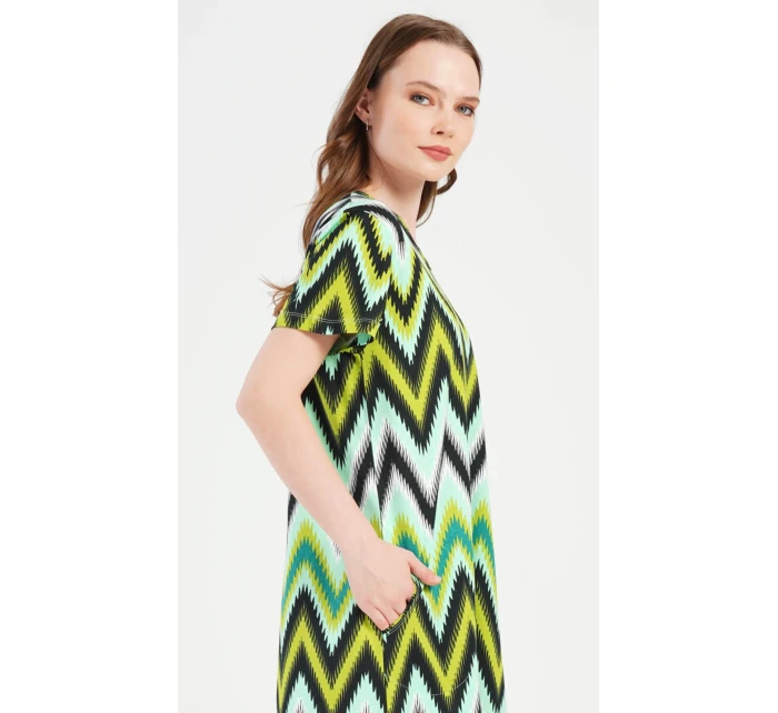 Dámské domácí šaty s krátkým rukávem model 20911416 - Vienetta