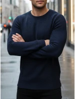 Pánský tmavě modrý svetr model 21995044 - FashionStreet