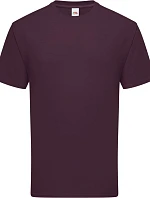 Fruit of the Loom Iconic 195 T Pánske tričko z hrubého materiálu 16.1422 tmavá slivka