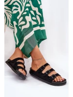 Dámské Pantofle S Pásky A Přezkami Černé model 21687468 - Boto