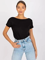 Základné tričko Feel Good black (4662-22)