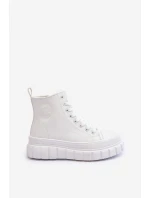 Kožené Tenisky Na Zip Big Star Bílé model 21634187 - Big Star Shoes Kožené Tenisky Na Zip Big Star Bílé model 21634187 - Big Star Shoes