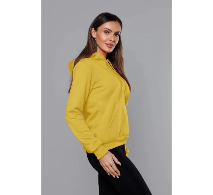 Žlutá dámská tepláková mikina model 17044038 - J.STYLE