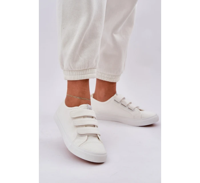 Nízké Tenisky Na Suchý Zip Bílé model 21684221 - Boto Nízké Tenisky Na Suchý Zip Bílé model 21684221 - Boto