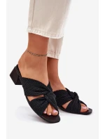 Dámské sandály na klínku model 21699753 černé - Maciejka