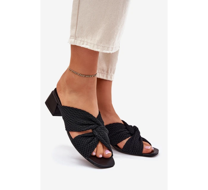 Dámské sandály na klínku model 21699753 černé - Maciejka