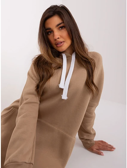 Bluza EM BL model 19001710 ciemny bezowy - FPrice Bluza EM BL model 19001710 ciemny bezowy - FPrice