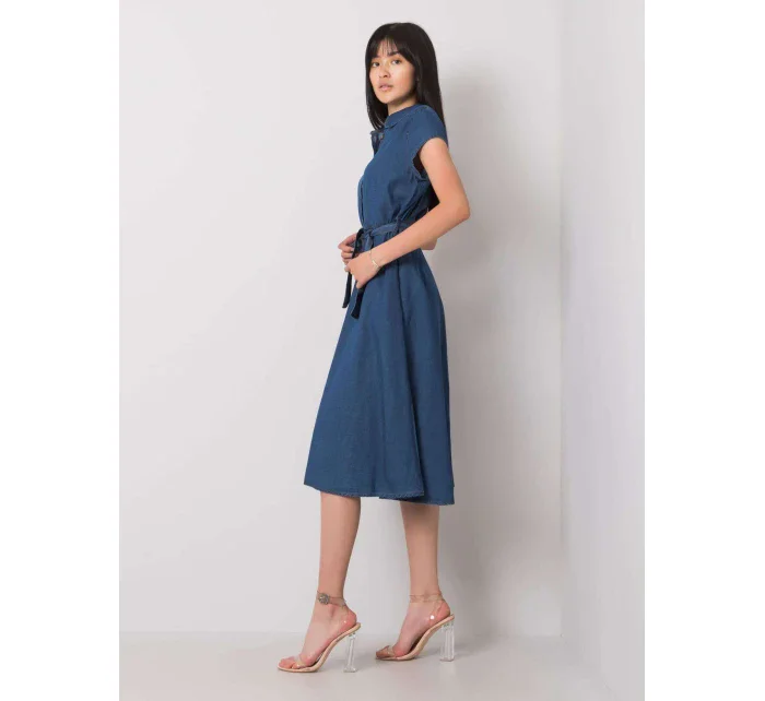 Šaty RO SK model 15509498 tmavě modrá - FPrice Šaty RO SK model 15509498 tmavě modrá - FPrice