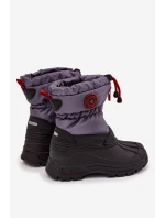 Detské zimné topánky Big Star - sivo-čierne