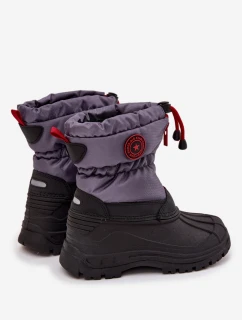 Detské zimné topánky Big Star - sivo-čierne