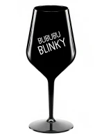 BUBUBUBLINKY - čierny nerozbitný pohár na víno 470 ml BUBUBUBLINKY - čierny nerozbitný pohár na víno 470 ml