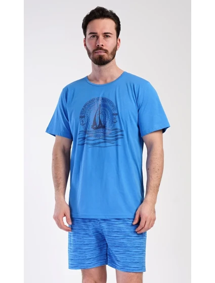 Pánské pyžamo šortky model 22407446 - Vienetta MAN Pánské pyžamo šortky model 22407446 - Vienetta MAN
