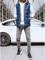 Pánska tmavomodrá vesta FashionStreet TX4138 Pánska tmavomodrá vesta FashionStreet TX4138