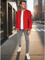 Pánská přechodná bunda bomber červená Dstreet model 21986330 - FashionStreet