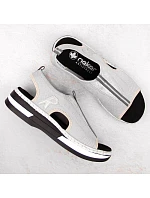 Pohodlné sandále Rieker W RKR686 metalic