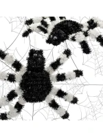 DEKORATÍVNA FIGÚRKA HALLOWEEN PAVÚK BIELY