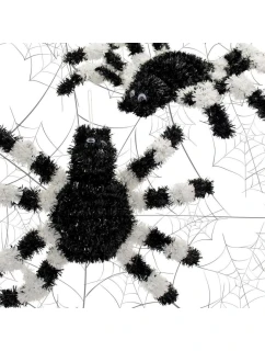 DEKORATÍVNA FIGÚRKA HALLOWEEN PAVÚK BIELY