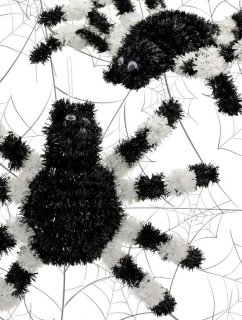 DEKORATÍVNA FIGÚRKA HALLOWEEN PAVÚK BIELY