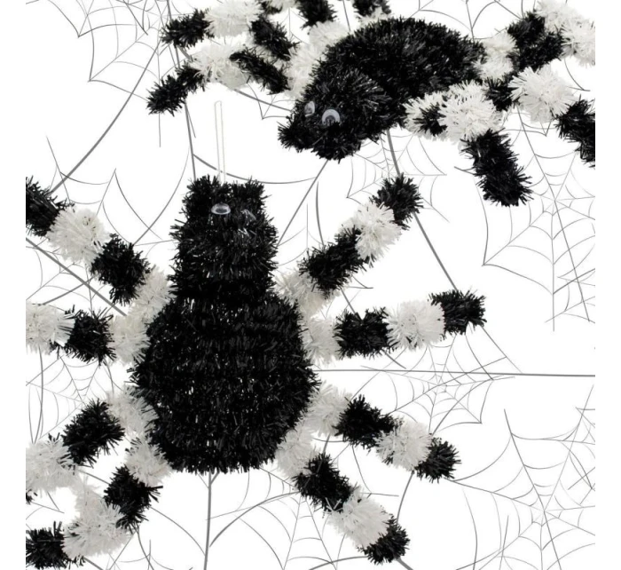 DEKORATÍVNA FIGÚRKA HALLOWEEN PAVÚK BIELY