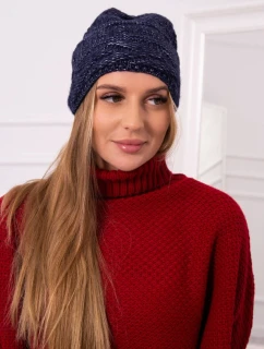 Fleecová čepice  navy blue model 18751453 - K-Fashion
