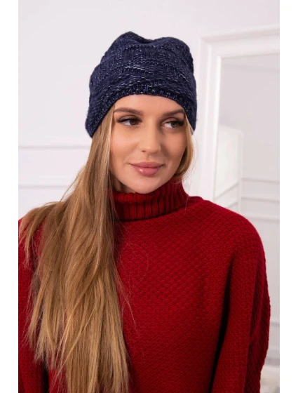 Fleecová čiapka Edyta K298 navy blue