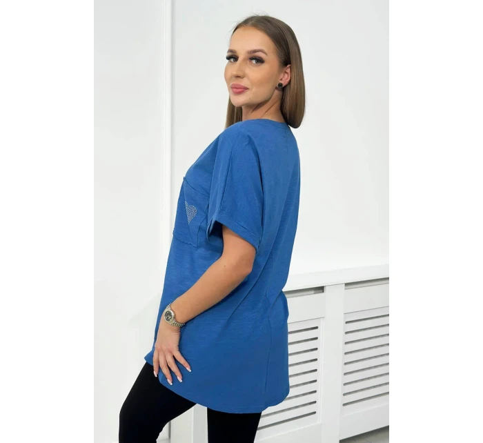 Bavlněná halenka s model 18753525 kapsou - K-Fashion Bavlněná halenka s model 18753525 kapsou - K-Fashion