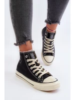 Dámské vysoké tenisky Big Star model 21654788 černé - Big Star Shoes